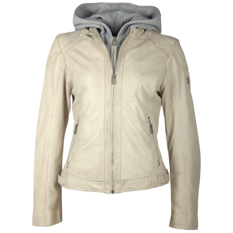 Geaca de Piele Naturala Dama Gipsy Bej Angy LAMAS – IMBRACAMINTE