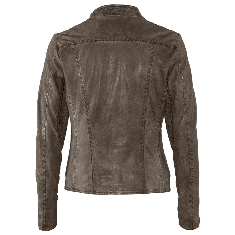 Geaca de Piele Naturala Dama Gipsy Gri Inchis Anise SF LVWW – IMBRACAMINTE