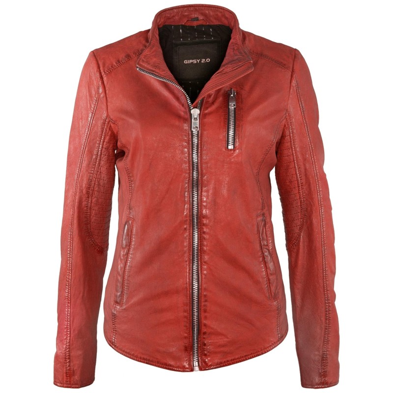 Geaca de Piele Naturala Dama Gipsy Rosie Anise SF LVWW – IMBRACAMINTE