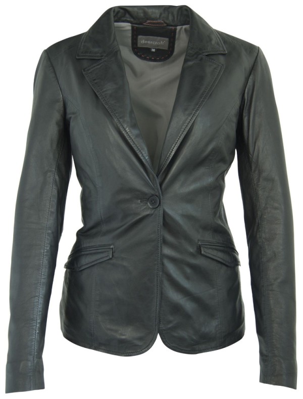 Geaca de Piele Naturala Dama Gipsy Neagra Anya S18 LDRV – IMBRACAMINTE — fotografia 1