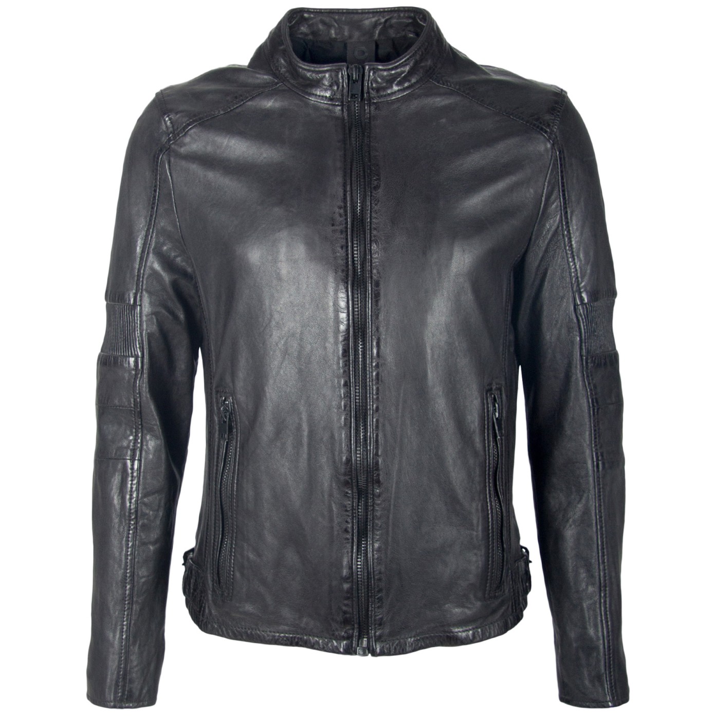 Geaca de Piele Naturala Barbati Gipsy Neagra Aput SF LAVOP – IMBRACAMINTE