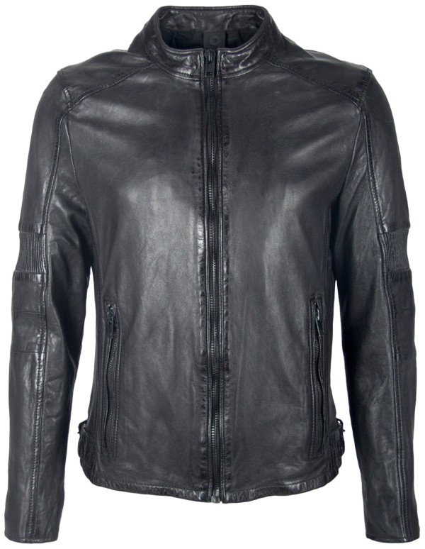 Geaca de Piele Naturala Barbati Gipsy Neagra Aput SF LAVOP – IMBRACAMINTE — fotografia 1
