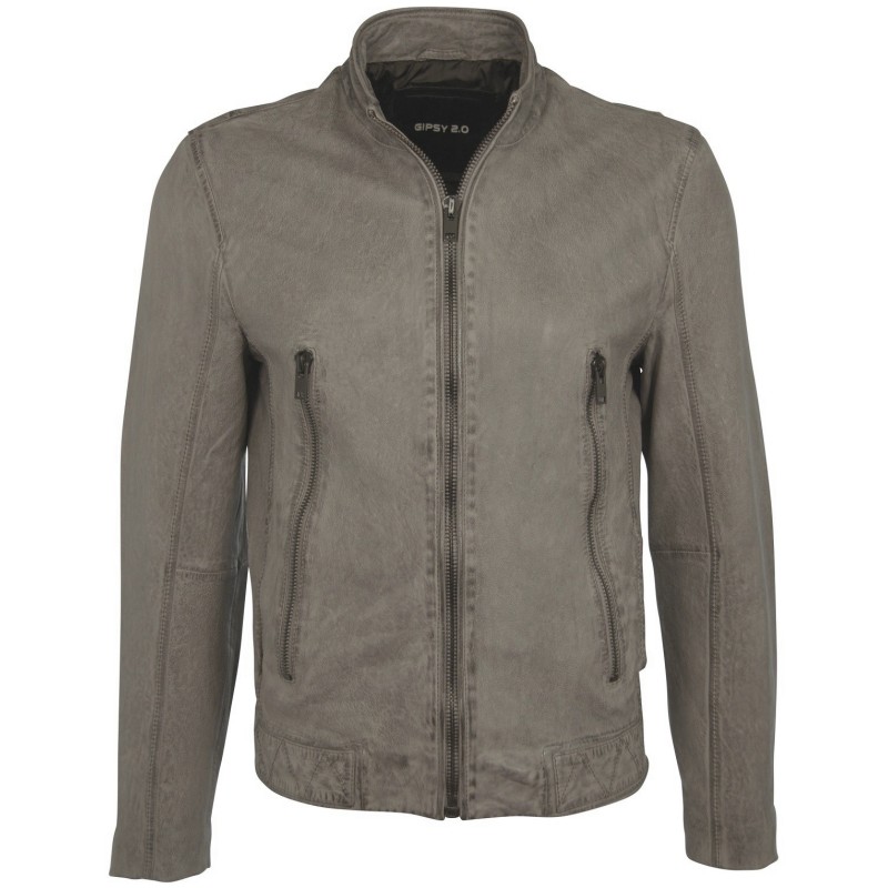 Geaca din Piele Naturala Gipsy Barbati Gri Aric SF LATEOV – IMBRACAMINTE Geaca din Piele Naturala Gipsy Barbati Gri Aric SF LATEOV – IMBRACAMINTE