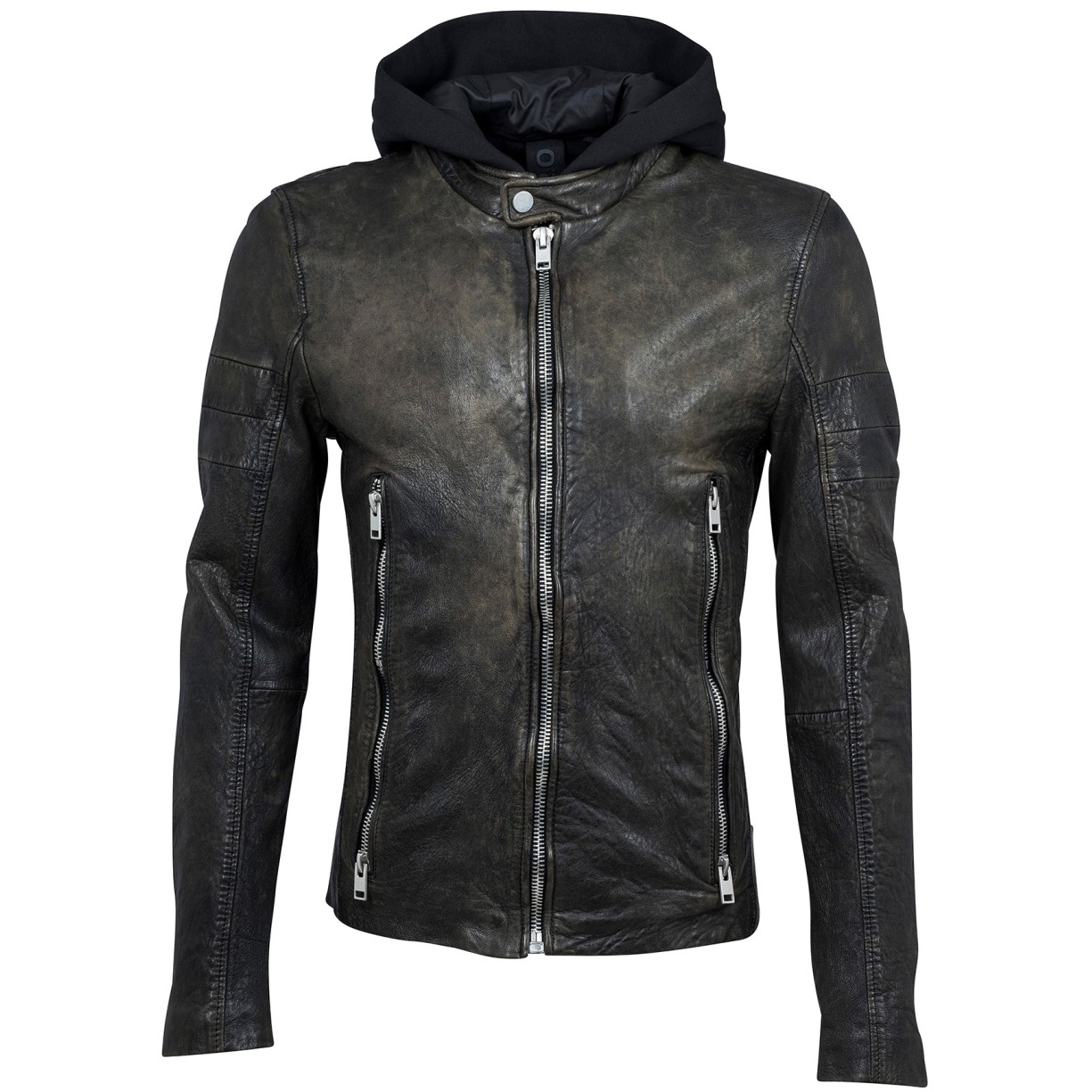 Geaca de Piele Naturala Barbati Gipsy Kaki Asher SF LATOV – Black Friday