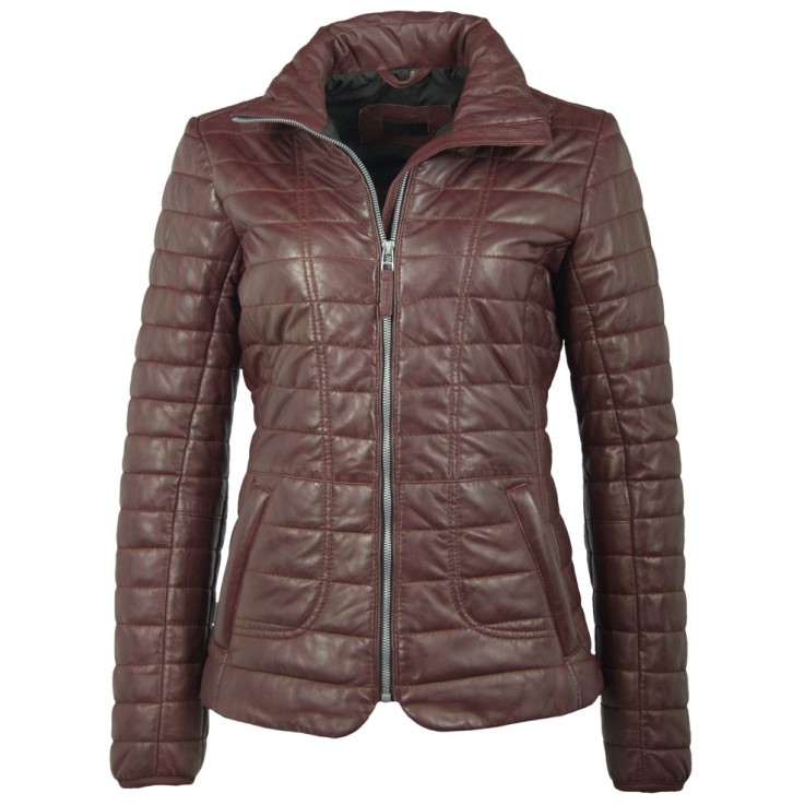 Geaca de Piele Naturala Dama Gipsy Visinie Aurora LNB W – IMBRACAMINTE