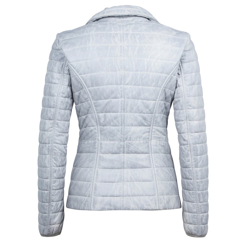 Geaca de Piele Naturala Dama Gipsy Gri Aurora LNB W – IMBRACAMINTE