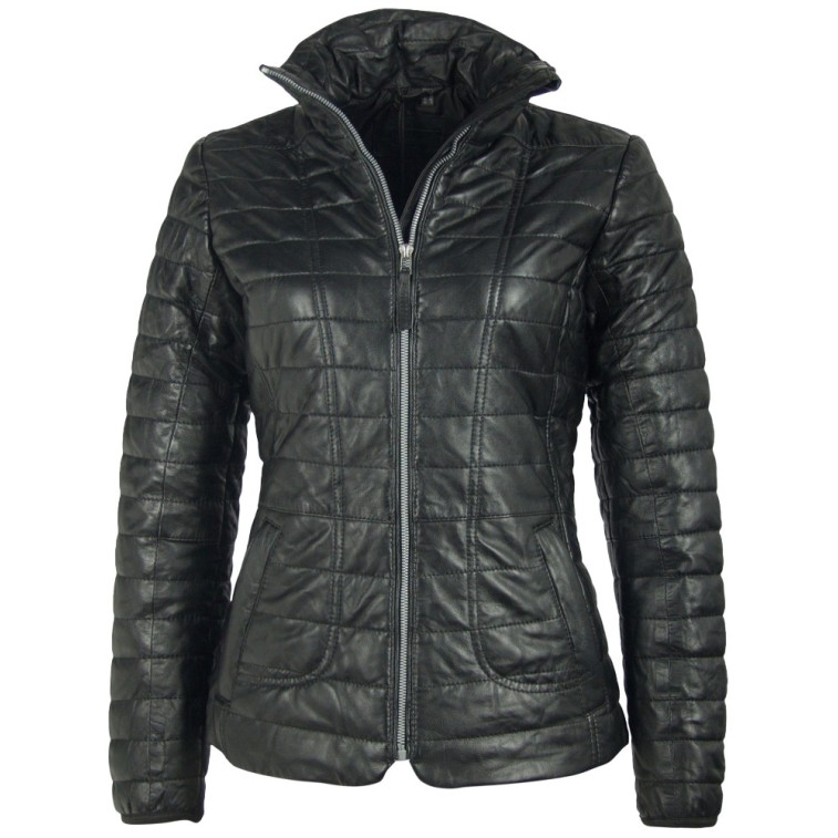 Geaca de Piele Naturala Dama Gipsy Neagra Aurora LNB W – IMBRACAMINTE