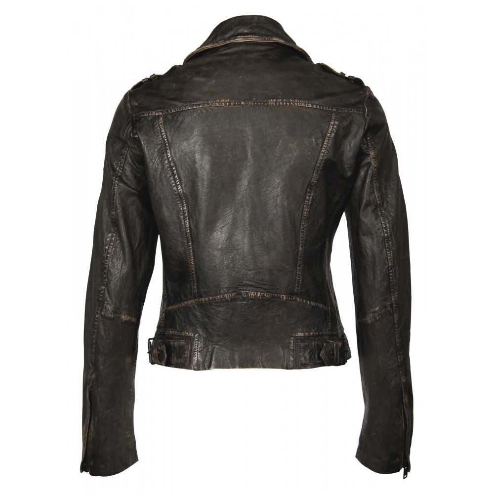 Geaca de Piele Naturala Dama Gipsy Neagra Vintage Bala 2 SF LACOV Geaca de Piele Naturala Dama Gipsy Neagra Vintage Bala 2 SF LACOV - readytowear.ro