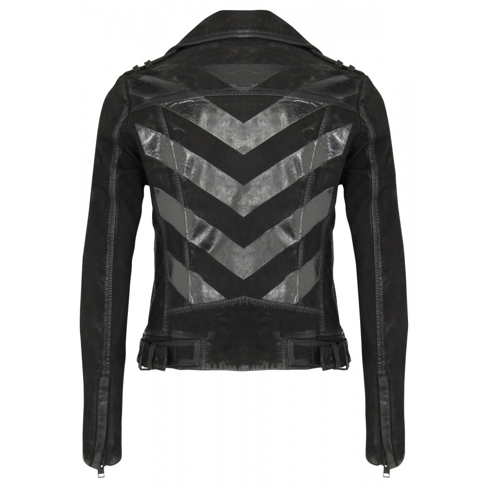 Geaca de Piele Naturala Dama Gipsy Neagra Bala SF ZNUWV Geaca de Piele Naturala Dama Gipsy Neagra Bala SF ZNUWV - readytowear.ro