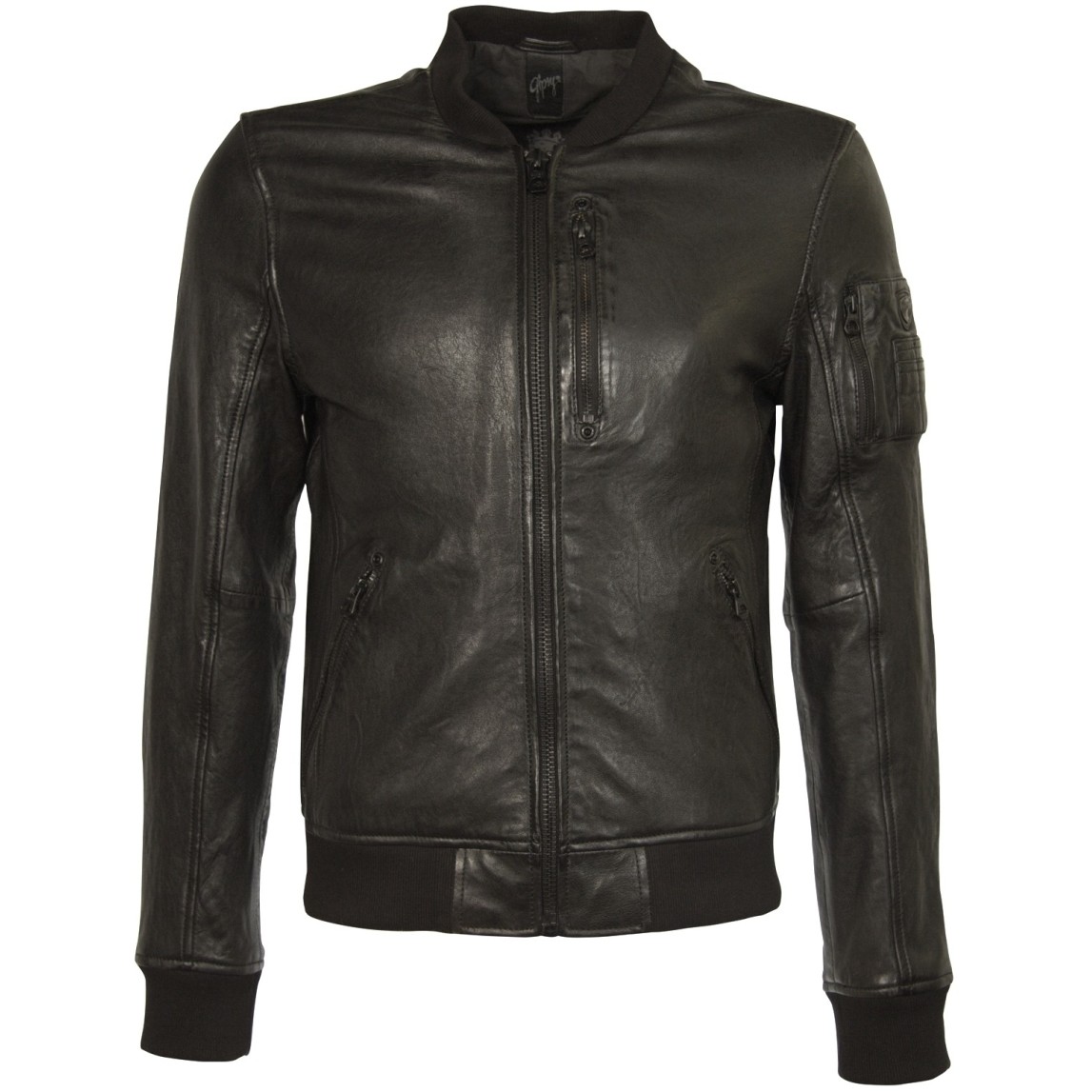 Geaca de Piele Naturala Barbati Gipsy Neagra Bale SF LVW – IMBRACAMINTE