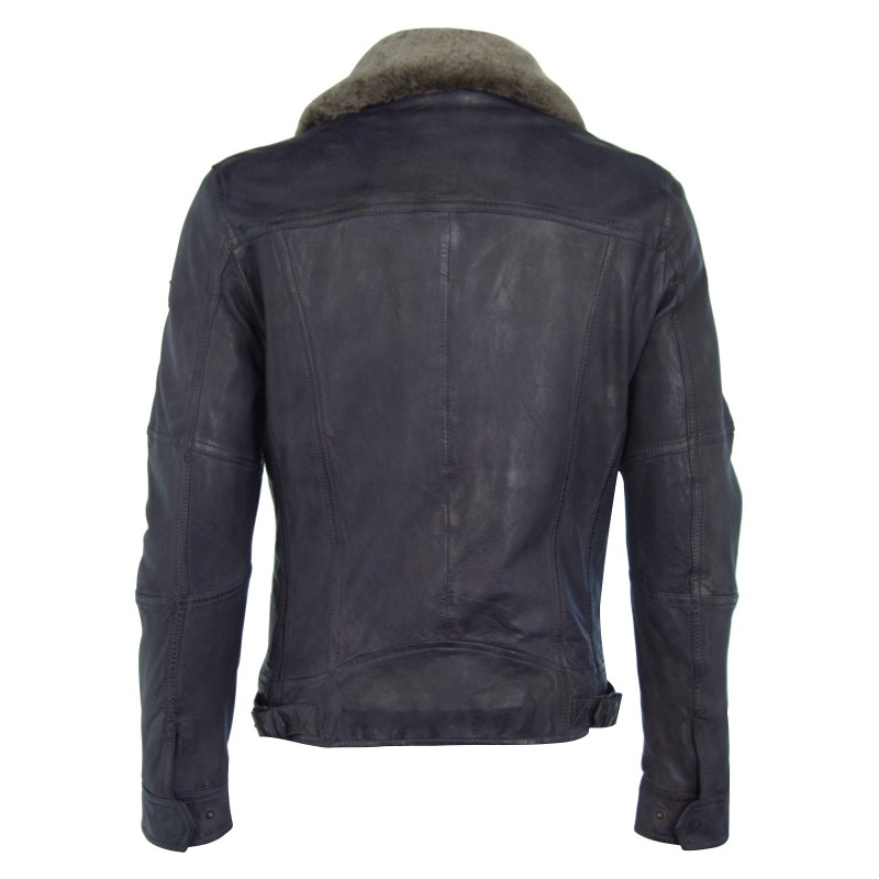 Geaca de Piele Naturala Barbati Gipsy Neagra Balton LAWOV W – IMBRACAMINTE