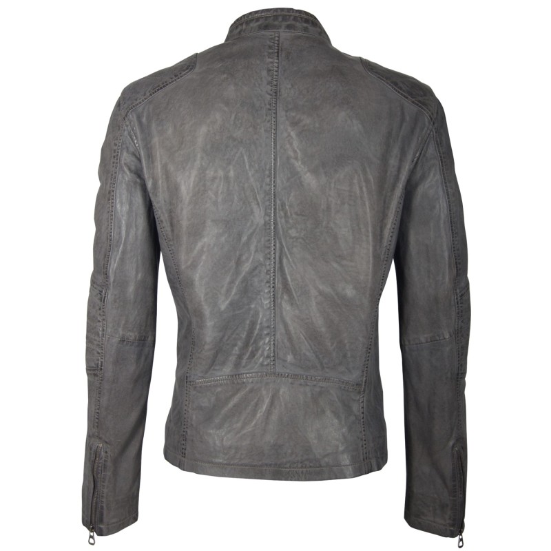 Geaca de Piele Naturala Barbati Gipsy Gri Banks LVTW – IMBRACAMINTE Geaca de Piele Naturala Barbati Gipsy Gri Banks LVTW – IMBRACAMINTE