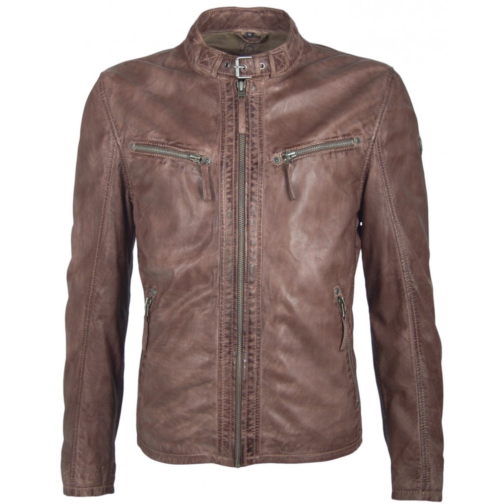 Geaca de Piele Naturala Barbati Gipsy Maro Barny LAJUV Geaca de Piele Naturala Barbati Gipsy Maro Barny LAJUV - readytowear