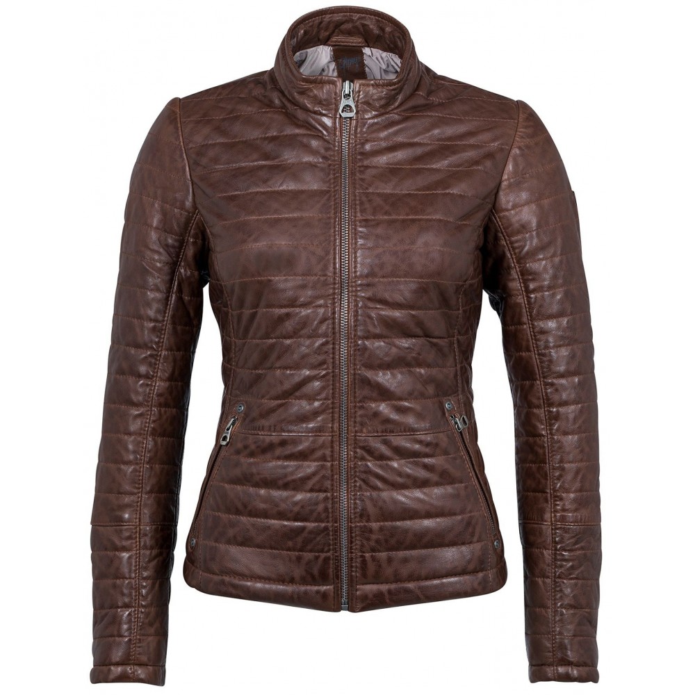 Geaca de Piele Naturala Dama Gipsy Maro Inchis Baya LNB W Geaca de Piele Naturala Dama Gipsy Maro Inchis Baya LNB W - readytowear.ro