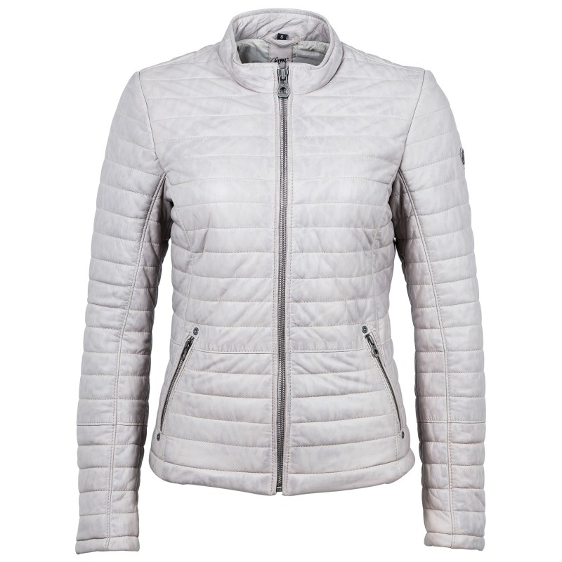 Geaca de Piele Naturala Dama Gipsy Gri Baya LNB W – IMBRACAMINTE