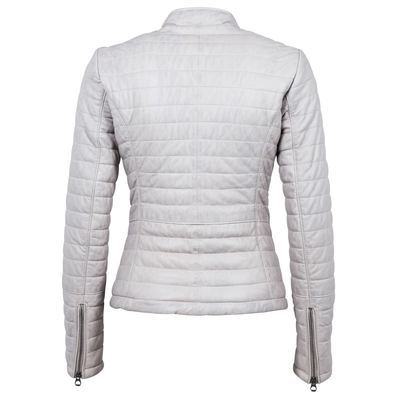 Geaca de Piele Naturala Dama Gipsy Gri Baya LNB W – IMBRACAMINTE