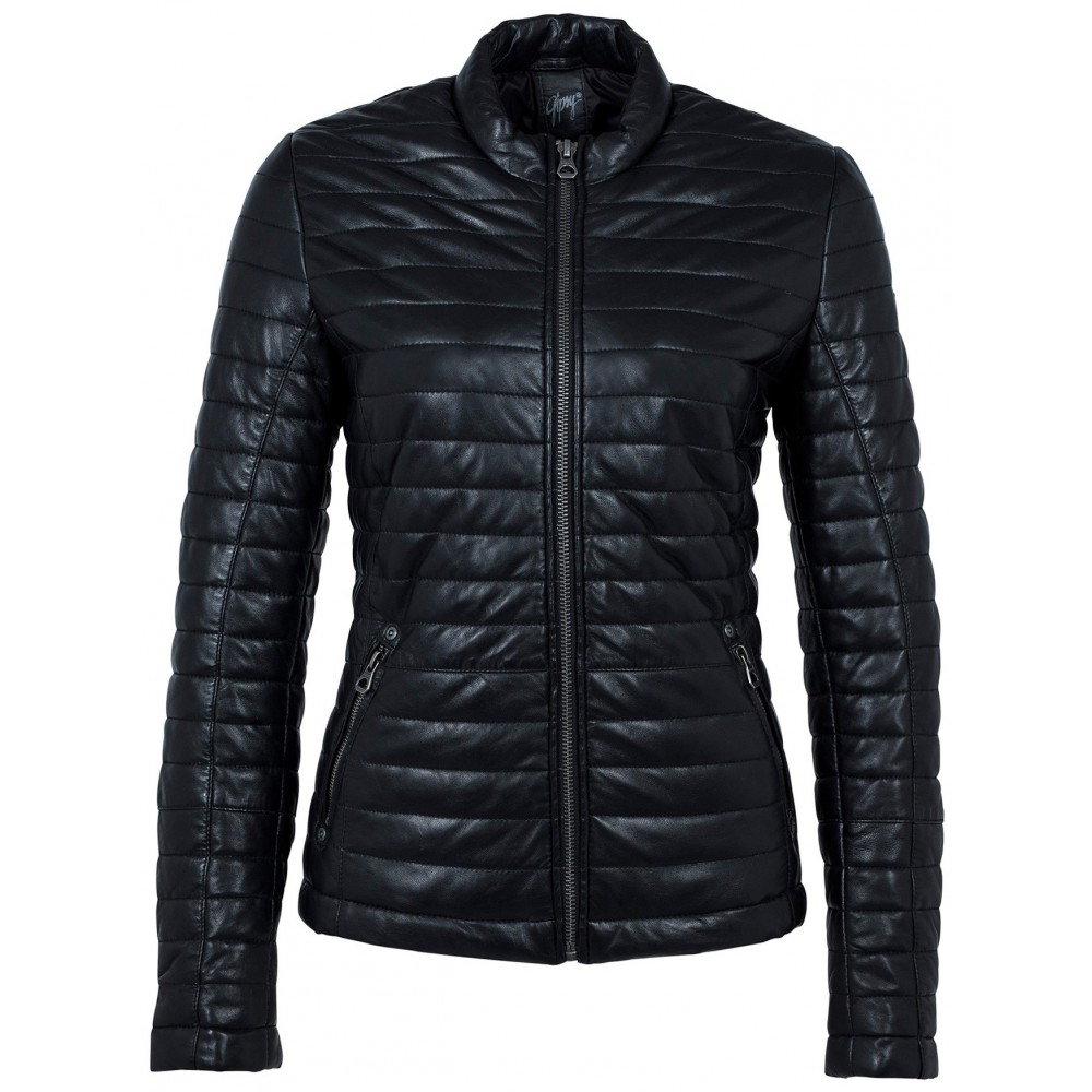 Geaca de Piele Naturala Dama Gipsy Neagra Baya LNB W - readytowear