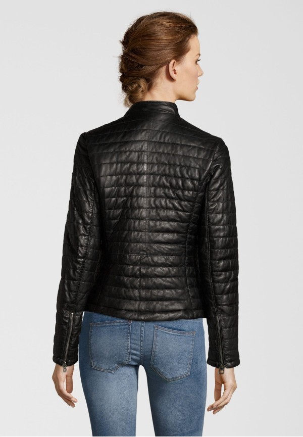 Geaca de Piele Naturala Dama Gipsy Neagra Baya LNB W – Black Friday — fotografia 5