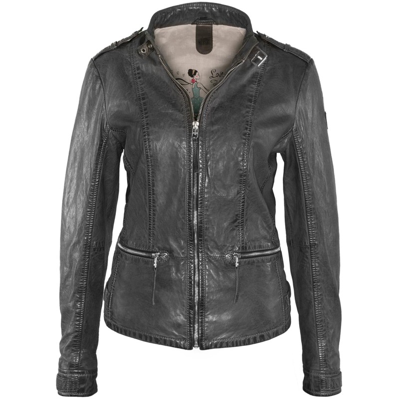 Geaca de Piele Naturala Dama Gipsy Grafit Bea LGAWV – IMBRACAMINTE Geaca de Piele Naturala Dama Gipsy Grafit Bea LGAWV – IMBRACAMINTE