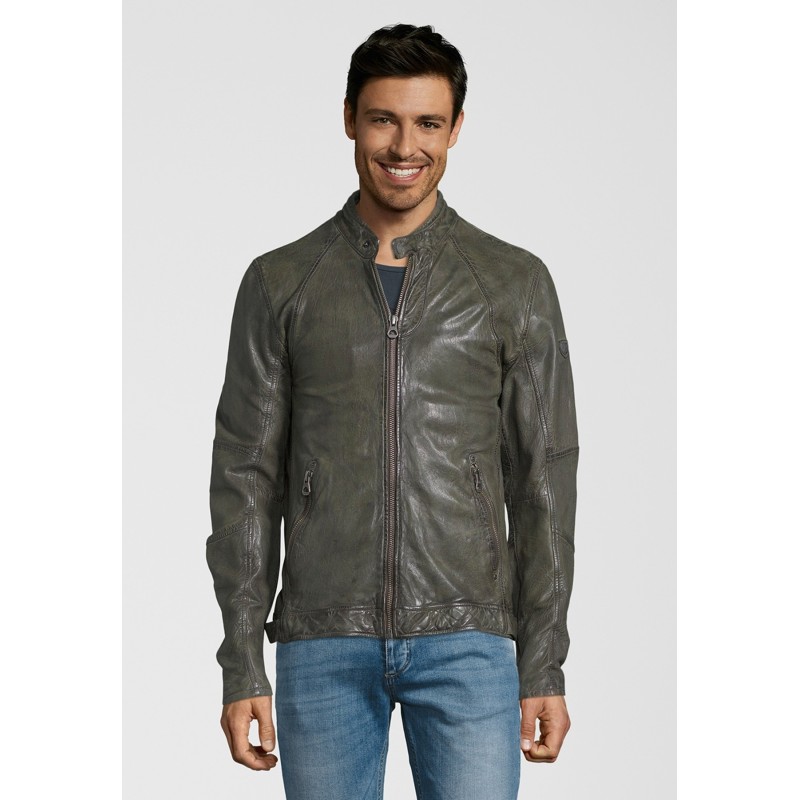 Geaca de Piele Naturala Barbati Gipsy Verde Beat S19 SF NZROV – IMBRACAMINTE
