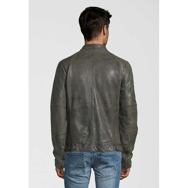 Geaca de Piele Naturala Barbati Gipsy Verde Beat S19 SF NZROV – IMBRACAMINTE