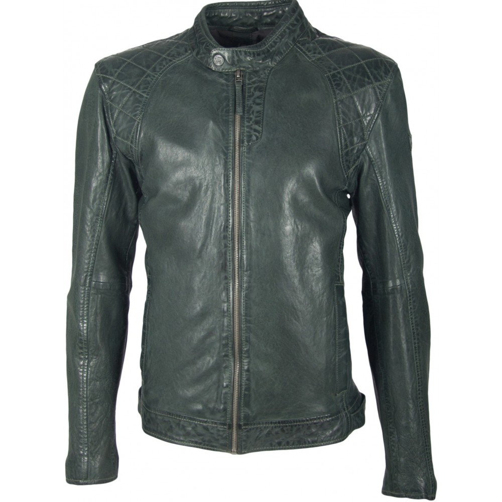 Geaca de Piele Naturala Barbati Gipsy Olive Beat W19 SF NZROV Geaca de Piele Naturala Barbati Gipsy Olive Beat W19 SF NZROV - readytowear