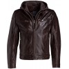 Geaca de Piele Barbati Gipsy Maro inchis Biko W09 LACRUV Geaca de Piele Barbati Gipsy Maro inchis Biko W09 LACRUV - readytowear