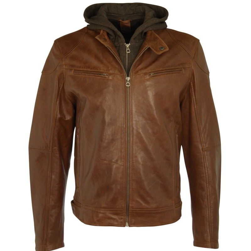 Geaca de Piele Naturala Barbati Gipsy Vintage Maro Biko W09 LACRUV – IMBRACAMINTE