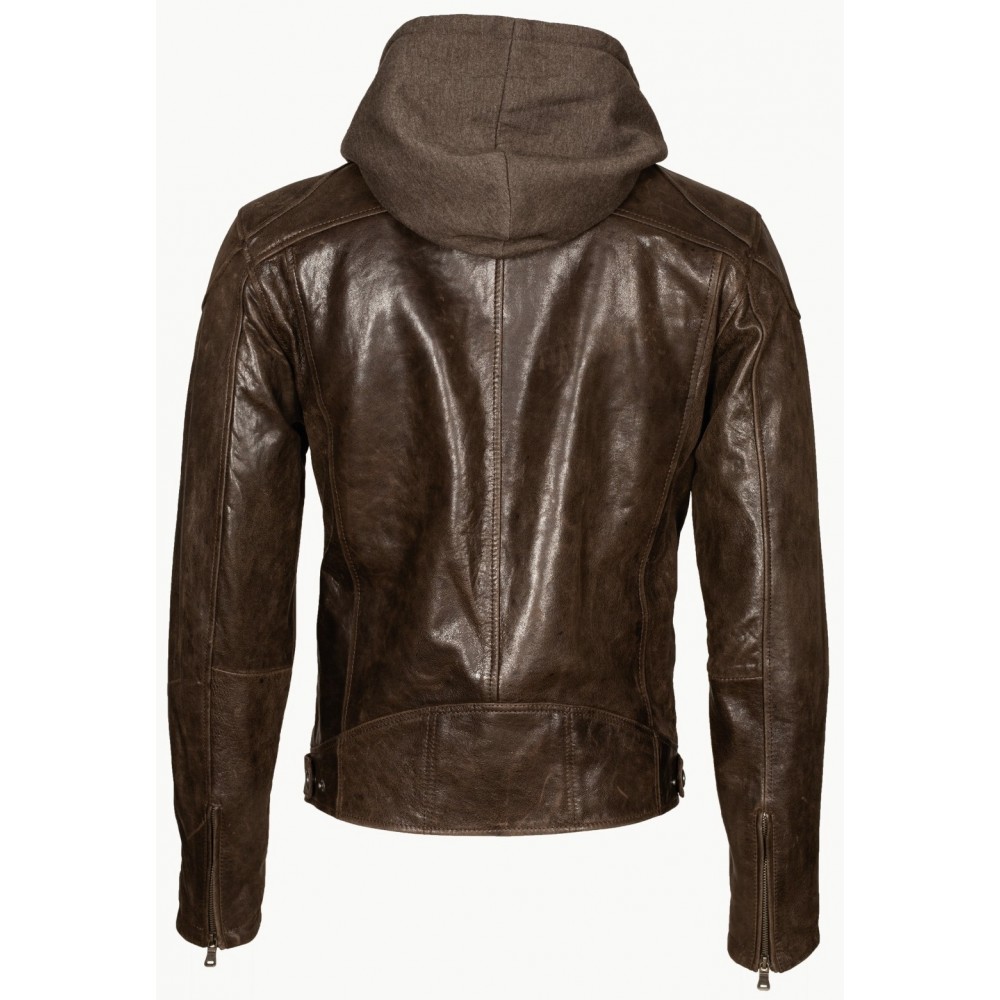 Geaca de Piele Naturala Barbati Gipsy Maro inchis Bilo LACRUV Geaca de Piele Naturala Barbati Gipsy Maro inchis Bilo LACRUV - readytowear.ro