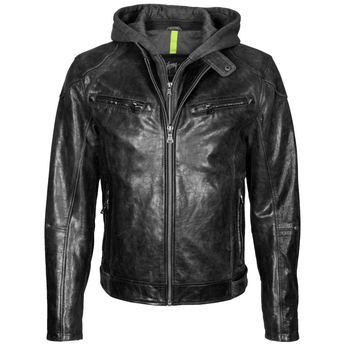 Geaca de Piele Naturala Barbati Gipsy Neagra Bilo LACRUV – IMBRACAMINTE