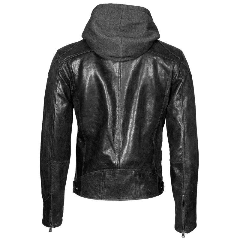 Geaca de Piele Naturala Barbati Gipsy Neagra Bilo LACRUV – IMBRACAMINTE