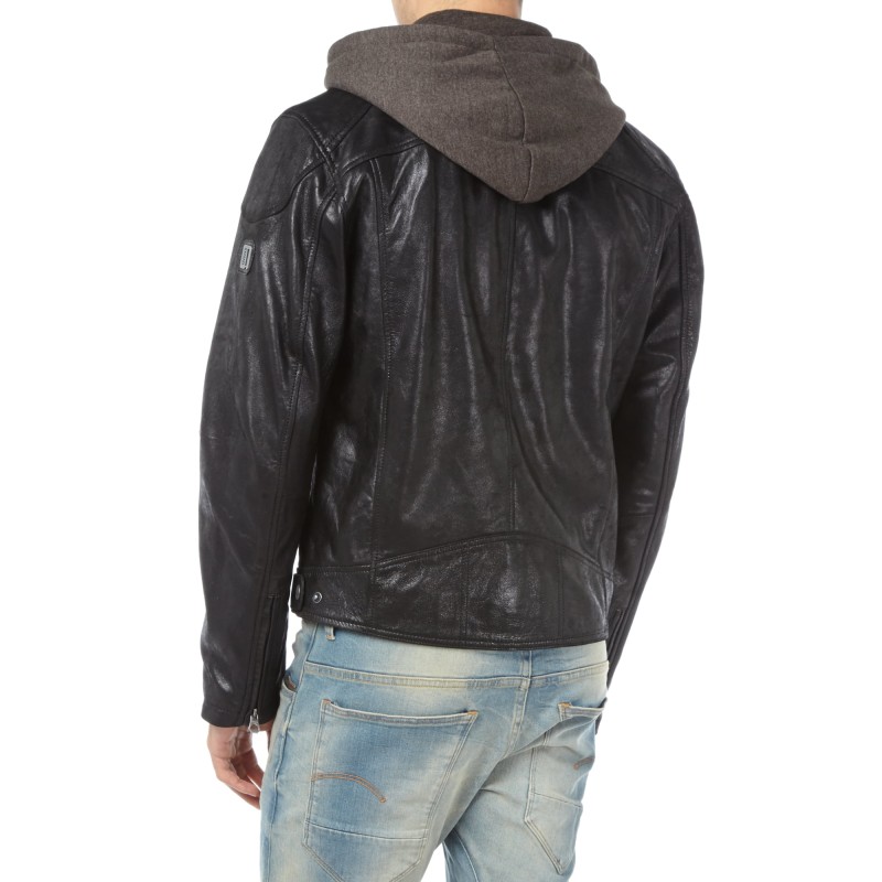 Geaca de Piele Naturala Barbati Gipsy Neagra Bilo LACRUV – IMBRACAMINTE