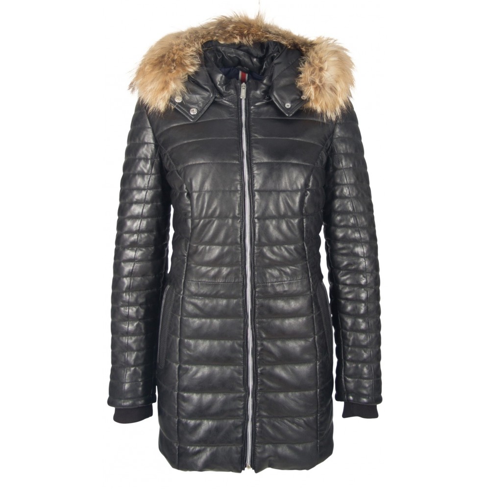 Geaca Lunga de Piele Naturala Dama Gipsy Neagra Bleak LNBV W Geaca Lunga de Piele Naturala Dama Gipsy Neagra Bleak LNBV W - readytowear.ro