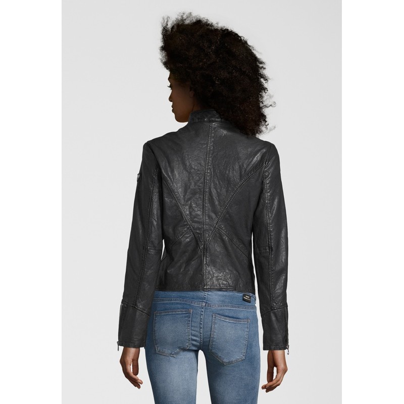 Geaca de Piele Naturala Dama Gipsy Neagra Bona LAOSV – IMBRACAMINTE