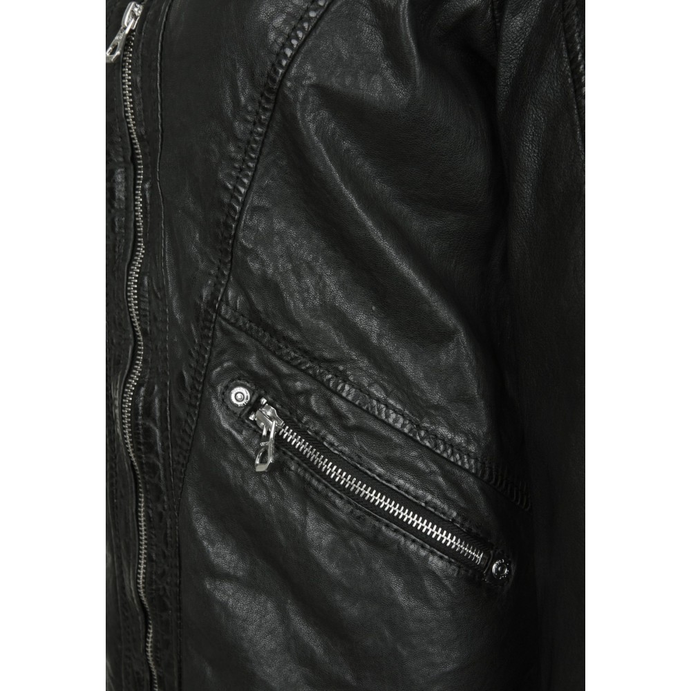 Geaca de Piele Naturala Dama Gipsy Neagra Bona LAOSV Geaca de Piele Naturala Dama Gipsy Neagra Bona LAOSV - readytowear.ro