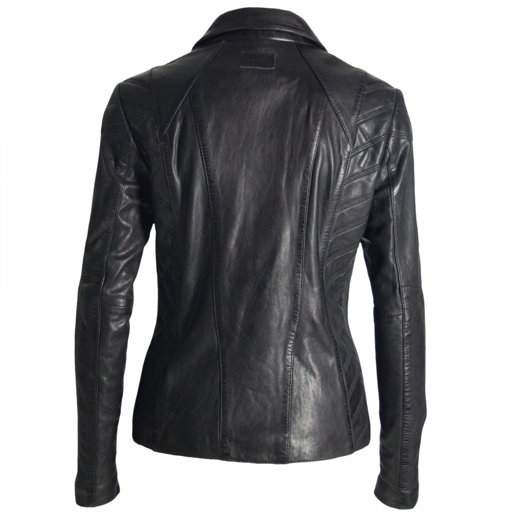 Geaca de Piele Naturala Dama Gipsy Neagra Breeze LASARV Geaca de Piele Naturala Dama Gipsy Neagra Breeze LASARV - readytowear.ro