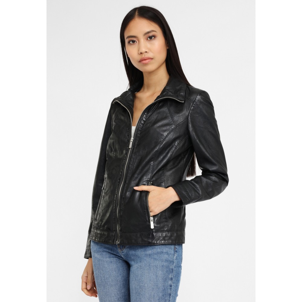 Geaca de Piele Naturala Dama Gipsy Neagra Breeze S20 LAJUV Geaca de Piele Naturala Dama Gipsy Neagra Breeze S20 LAJUV - readytowear.ro