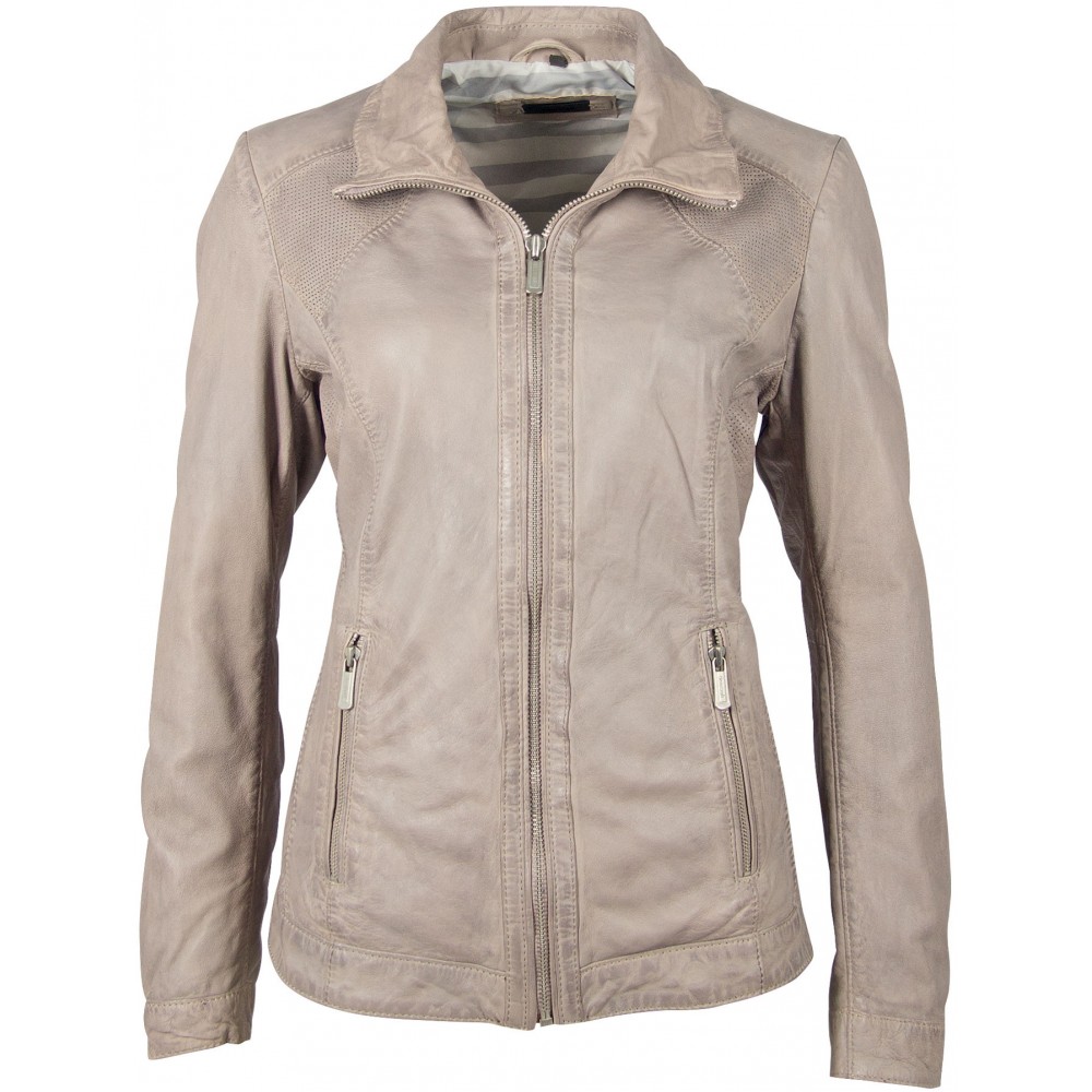 Geaca de Piele Naturala Dama Gipsy Gri Breeze S20 LAJUV - readytowear