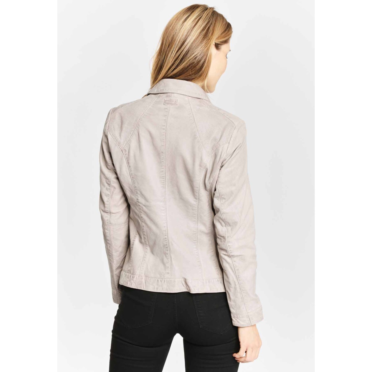 Geaca de Piele Naturala Dama Gipsy Gri Breeze S20 LAJUV – IMBRACAMINTE