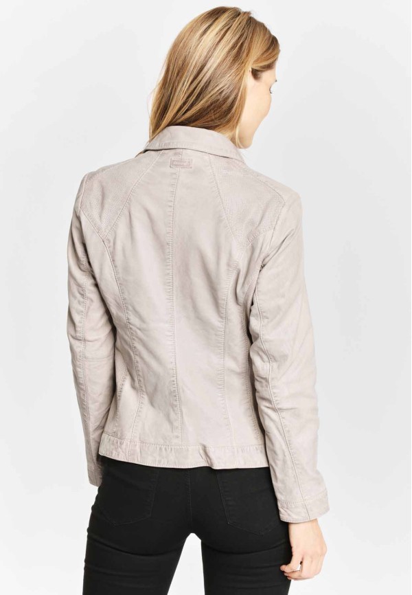 Geaca de Piele Naturala Dama Gipsy Gri Breeze S20 LAJUV – IMBRACAMINTE — fotografia 5