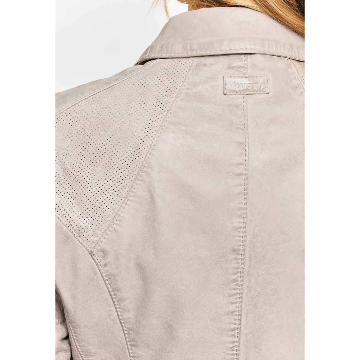 Geaca de Piele Naturala Dama Gipsy Gri Breeze S20 LAJUV – IMBRACAMINTE