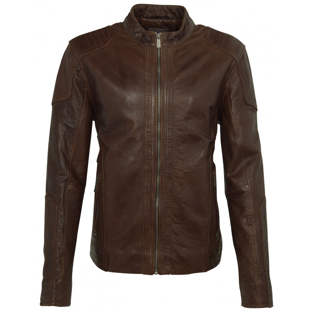 Geaca de Piele Naturala Barbati Gipsy Maro Bronn LASTAV Geaca de Piele Naturala Barbati Gipsy Maro Bronn LASTAV - readytowear