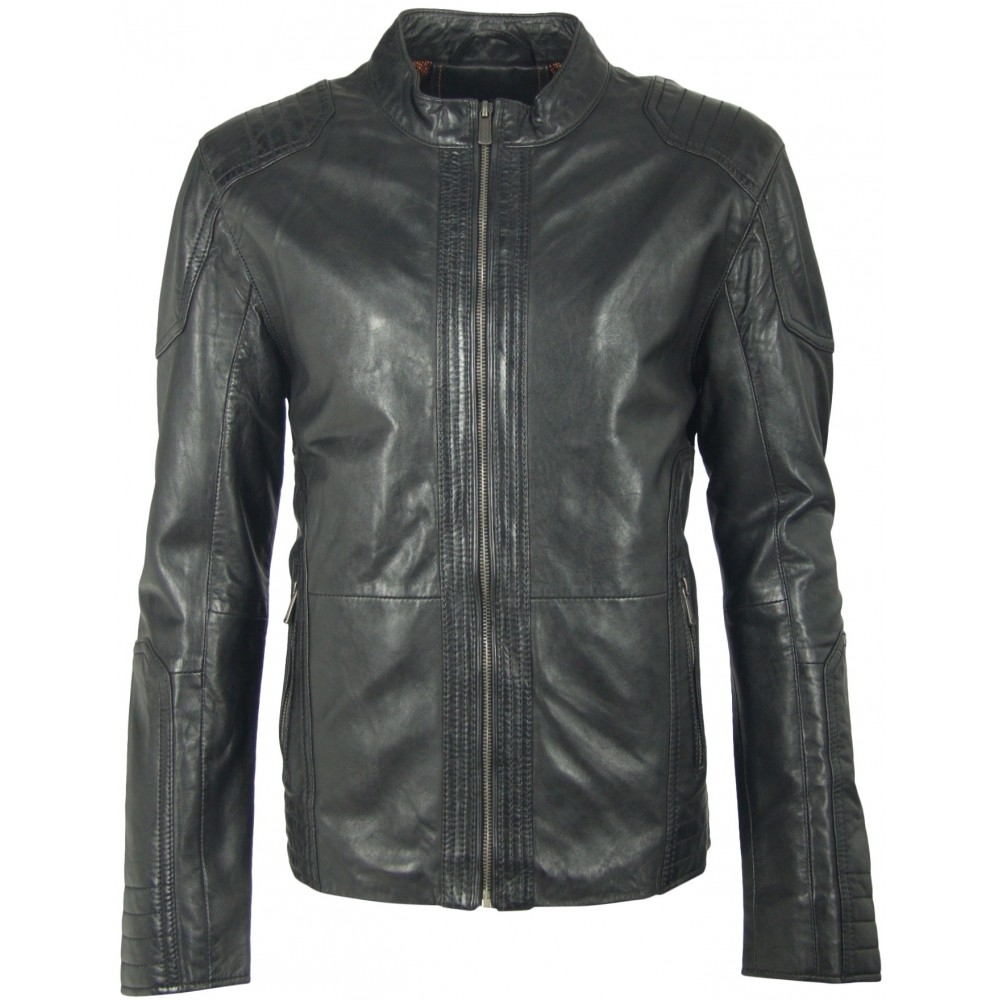 Geaca de Piele Naturala Barbati Gipsy Neagra Bronn LASTAV Geaca de Piele Naturala Barbati Gipsy Neagra Bronn LASTAV - readytowear.ro