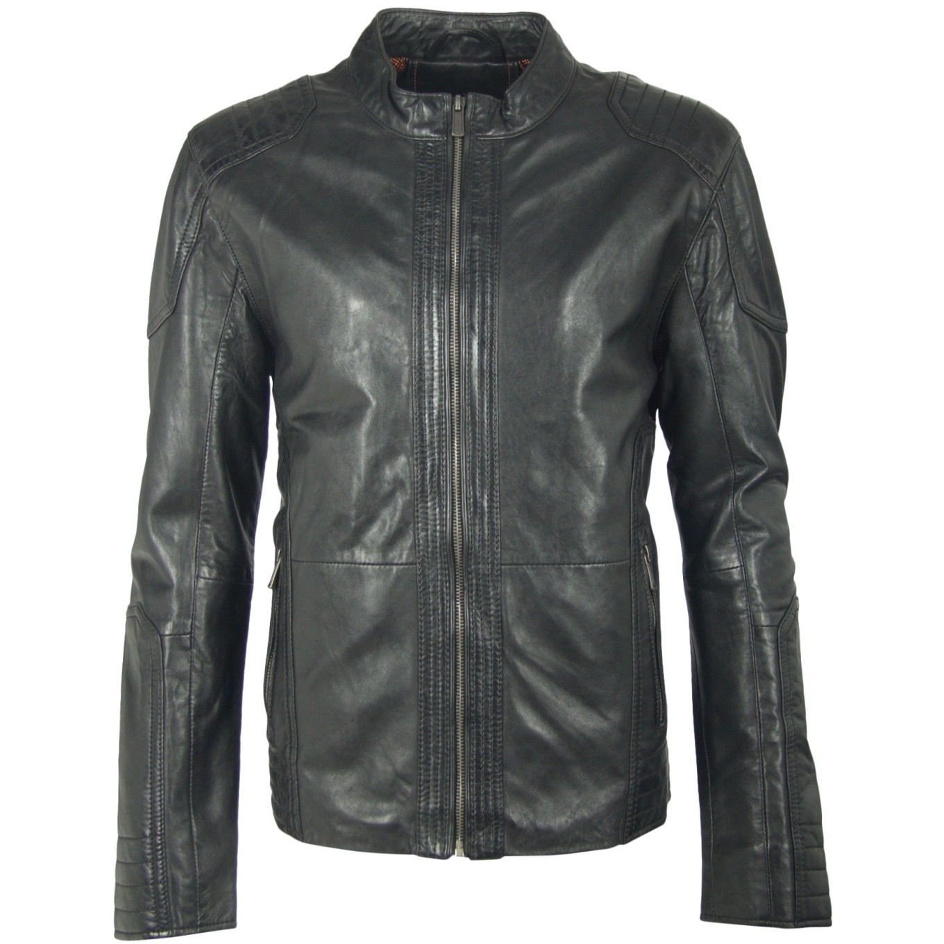 Geaca de Piele Naturala Barbati Gipsy Neagra Bronn LASTAV – IMBRACAMINTE