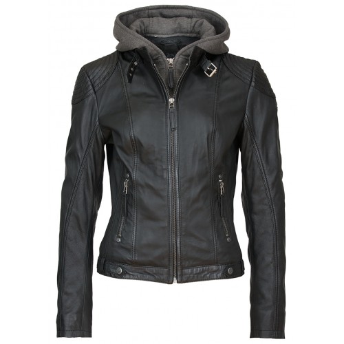 Geaca de Piele Naturala Dama Gipsy Neagra Cacey