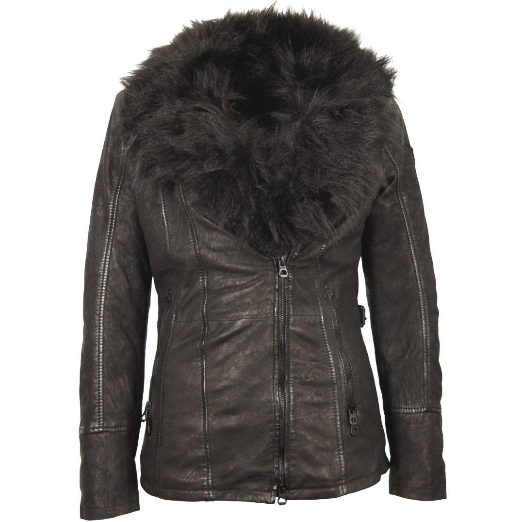 Geaca de Piele Naturala Dama Gipsy Neagra Cadiz LCOUNTV – IMBRACAMINTE Geaca de Piele Naturala Dama Gipsy Neagra Cadiz LCOUNTV – IMBRACAMINTE