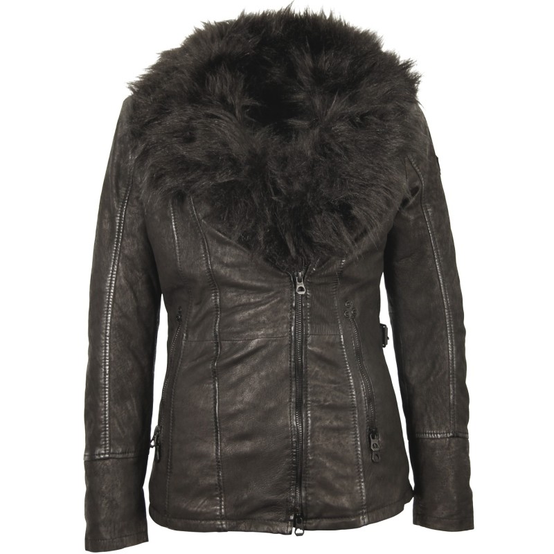 Geaca de Piele Naturala Dama Gipsy Neagra Cadiz LCOUNTV – IMBRACAMINTE Geaca de Piele Naturala Dama Gipsy Neagra Cadiz LCOUNTV – IMBRACAMINTE