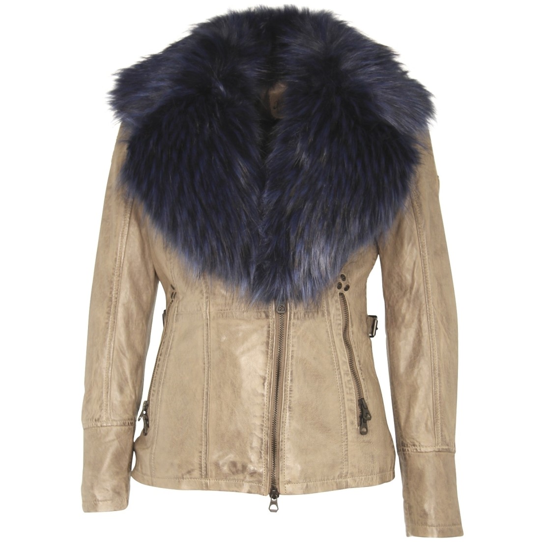 Geaca de Piele Naturala Dama Gipsy Gri Cadiz NSLONTV – IMBRACAMINTE