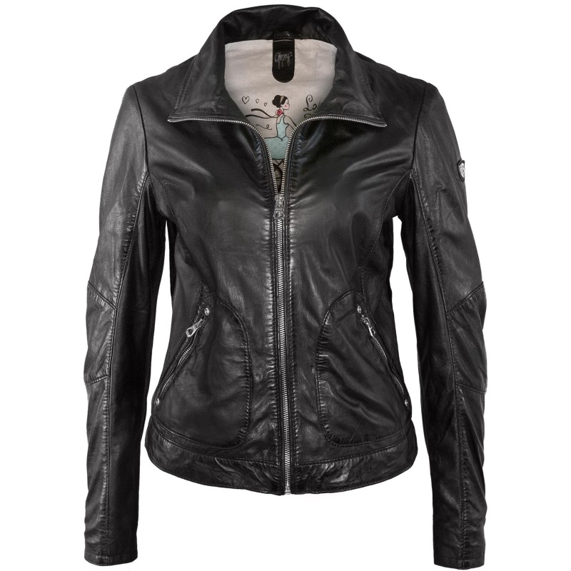 Geaca de Piele Naturala Dama Gipsy Neagra Cailin LASV – IMBRACAMINTE Geaca de Piele Naturala Dama Gipsy Neagra Cailin LASV – IMBRACAMINTE