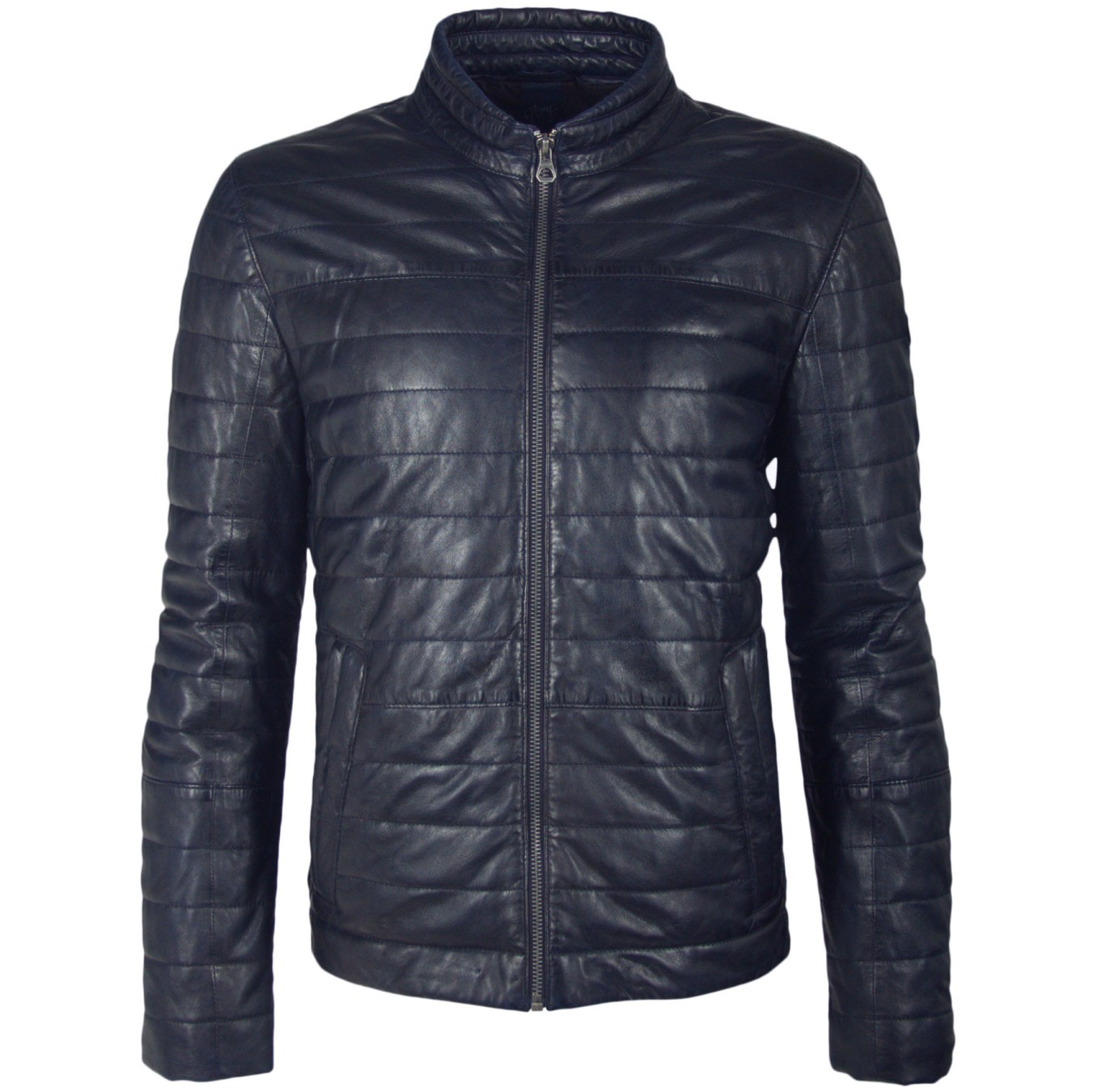 Geaca de Piele Naturala Barbati Gipsy Bleumarin Inchis Callan LNB W – IMBRACAMINTE